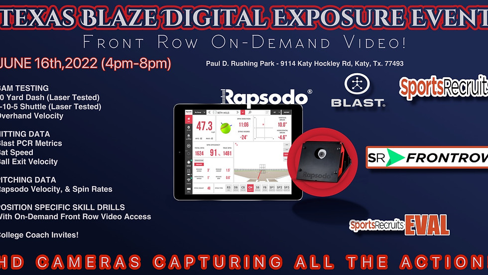 2022 Texas Blaze Digital Exposure Event