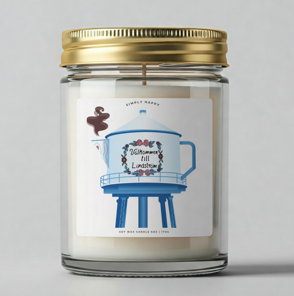 Thumbnail: 'Välkommen till Lindström' Swedish Coffee Pot | Organic Soy Wax Candle