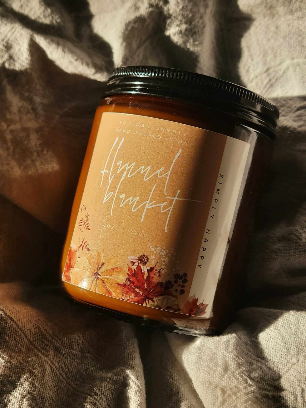 'Flannel Blanket' Soy Candle