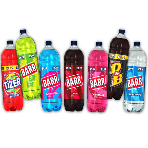 Barr Soda Jumbo Range - 6 x 2L Bottles | RM Wholesale