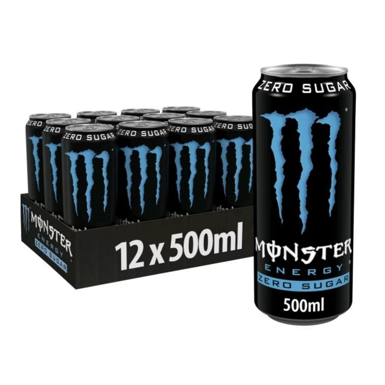 Monster Energy Zero Sugar 12x500ml cans