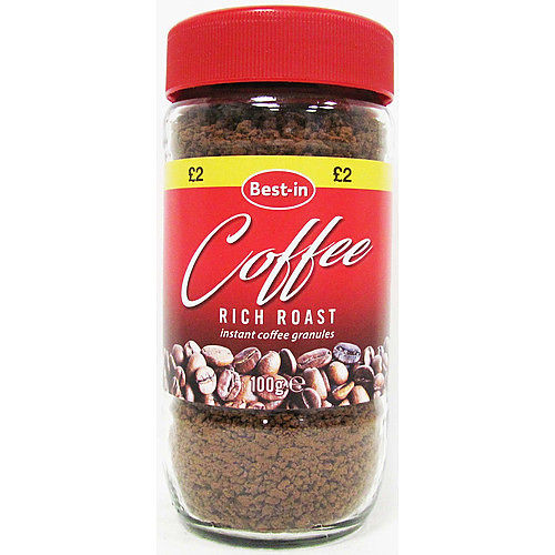 Image showcasing Best-In Rich Roast Instant Coffee Granules - 6 x 100g | RM Wholesale