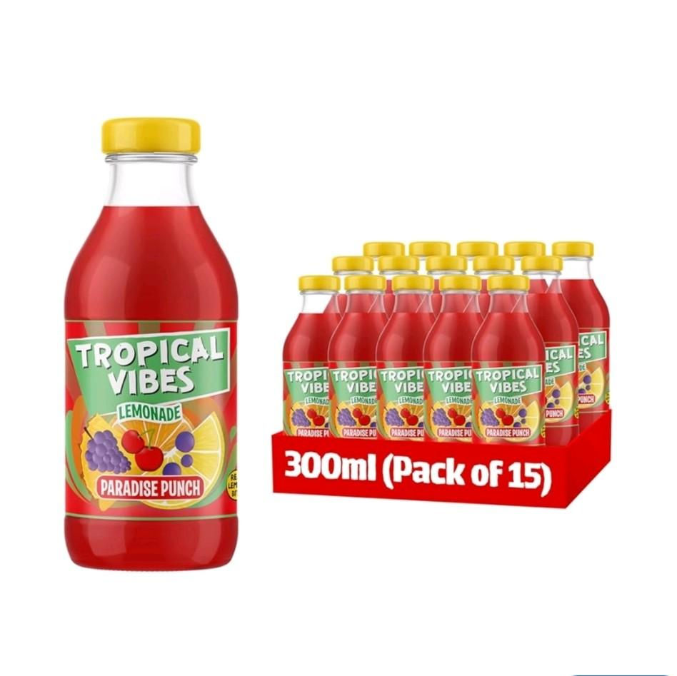 Tropical Vibes Lemonade Paradise Punch - 15 x 300ml