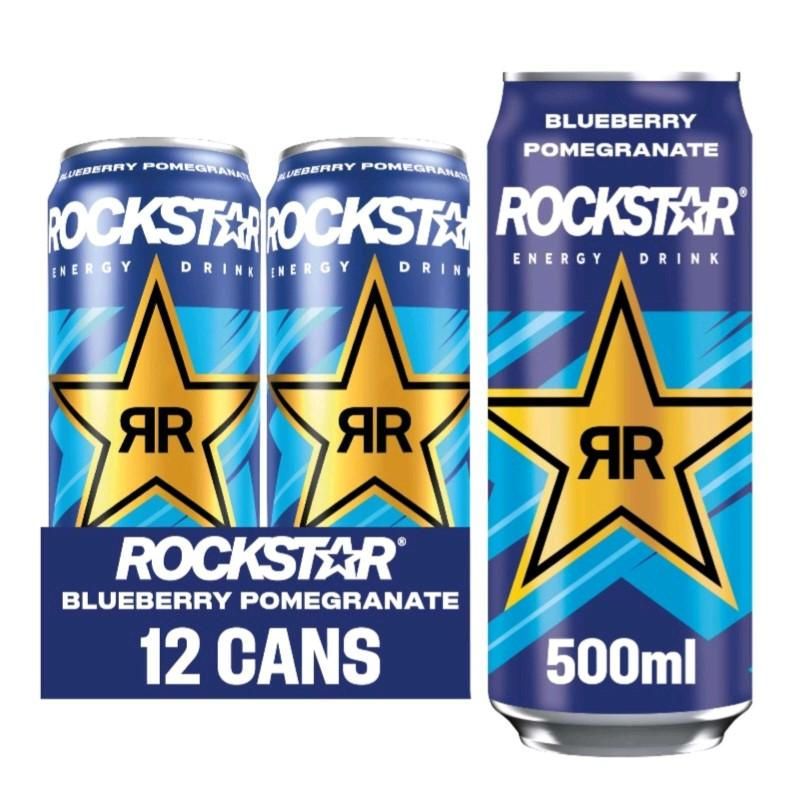 Rockstar Blueberry Pomegranate 12-pack cans