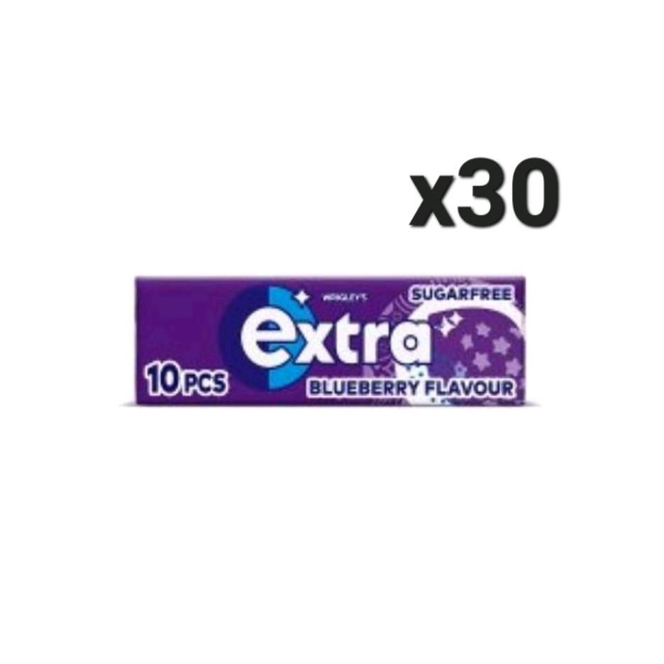 Extra Blueberry Sugarfree - 30 x 10 Piece Packs