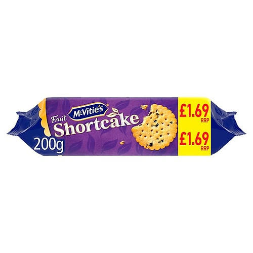 McVities Fruit Shortcakes - 12 x 200g Packs
