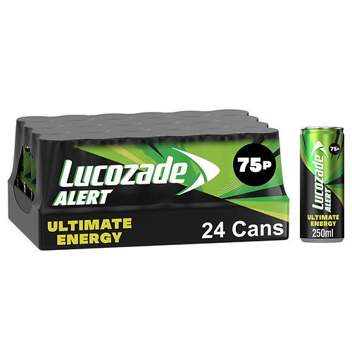 Lucozade Alert Ultimate Energy - 24 x 250ml Cans
