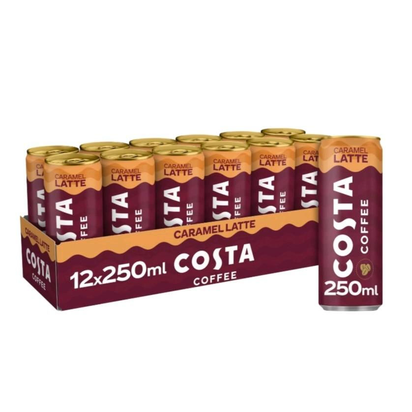 Costa Coffee Caramel Latte 12x250ml cans