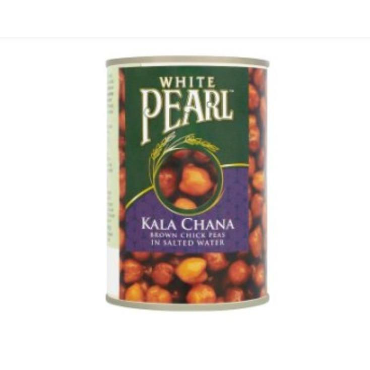 White Pearl Kala Chana - 12 x 400g Tins