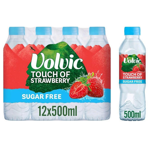 Volvic Touch of Strawberry Sugar Free - 12 x 500ml