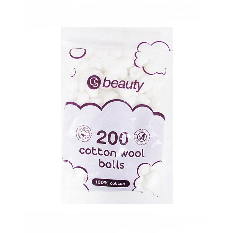 2400 White Cotton Wool Balls - 12 x 200 Ball Packs