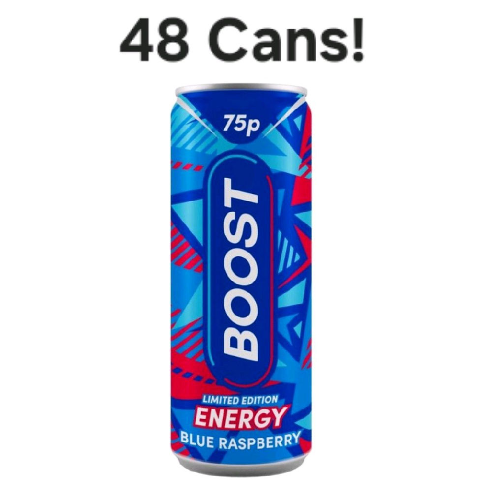 BOOST Energy Blue Raspberry 48 cans