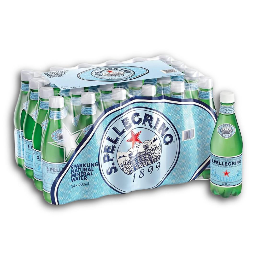 San Pellegrino Premium Sparkling Mineral Water - 24 x 500ml Bottles