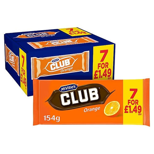 McVities Club Orange - 12 x 6 Bar Packs