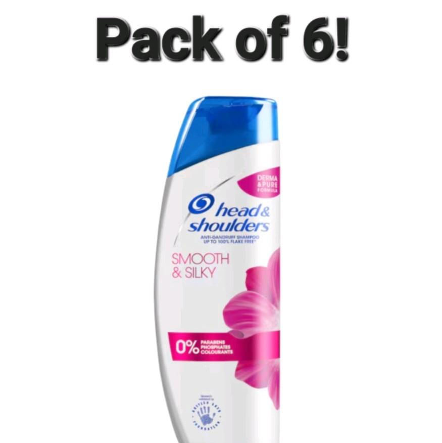 Head & Shoulders Smooth & Silky - 6 x 250ml