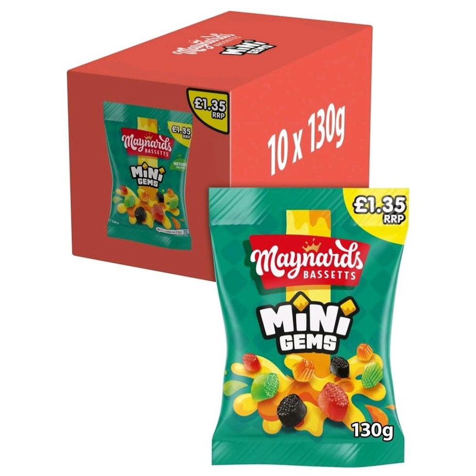 Maynards Bassetts Mini Gems - 10 x 130g