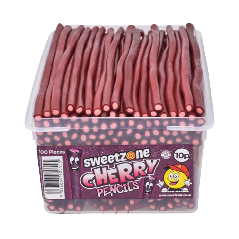 Thumbnail: Sweetzone Jumbo Pencils Sweets Range - 100pc Tubs