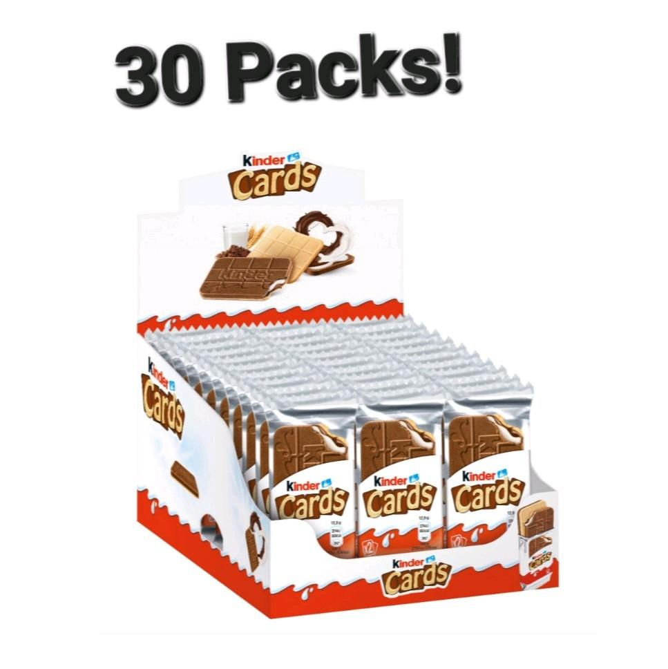 Kinder Cards  - 30 Double Card Packs
