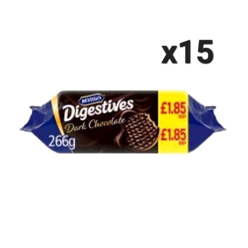 McVities Dark Chocolate Digestives - 15 x 266g