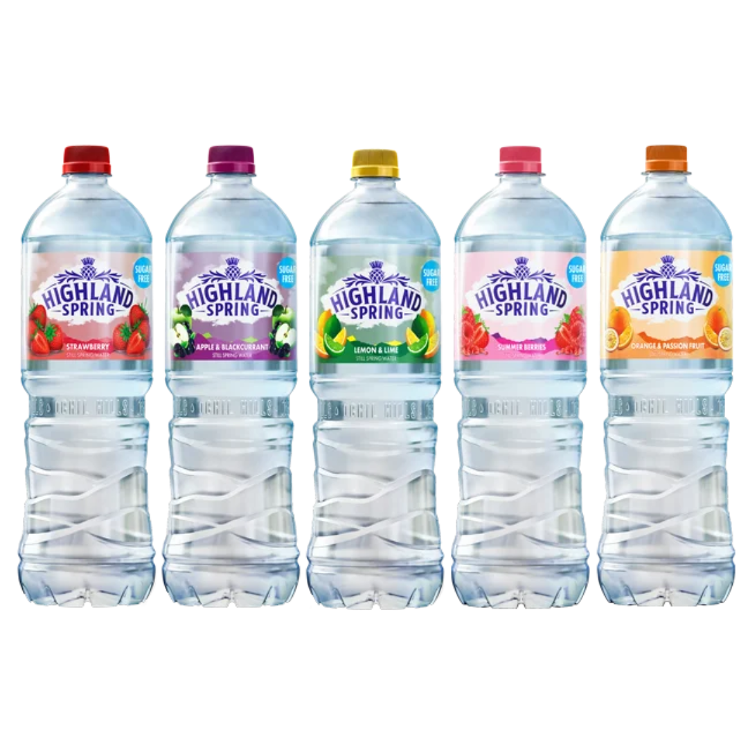 Highland Spring Flavoured Still Water Range - 12 x 750ml Bottles