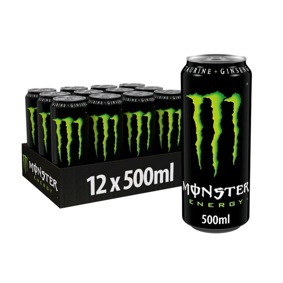12 x 500ml Monster Energy cans
