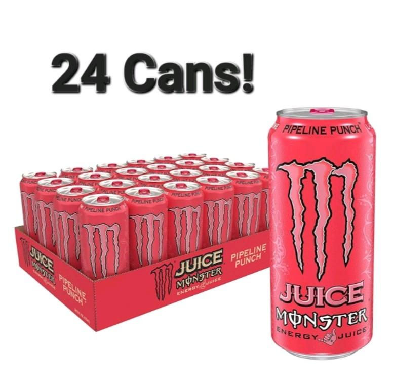 24 Cans! Monster Energy Pipeline Punch Juice Monster 24-pack
