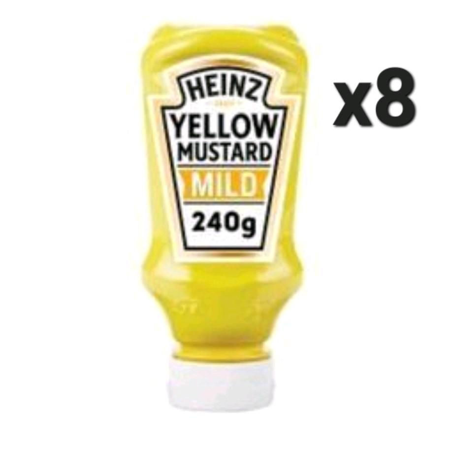 Heinz Yellow Mustard Mild, 240g x8 bottles