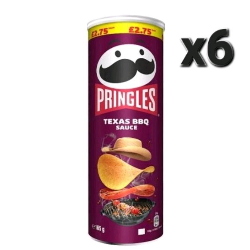 Pringles Texas BBQ Sauce crisps, 6 cans