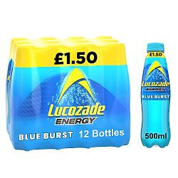 Lucozade Alert Blue Rush Energy Drink 12 X 500ml - Grocery Kingdom