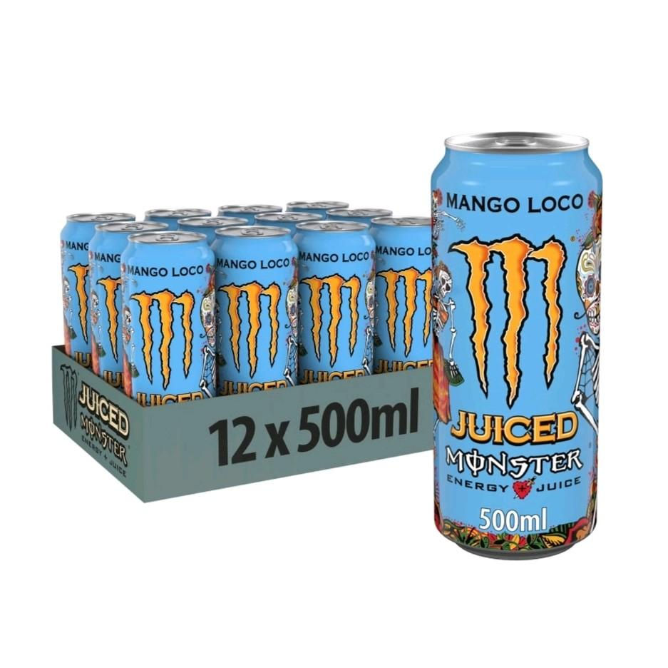 12-pack Monster Juiced Mango Loco 500ml cans