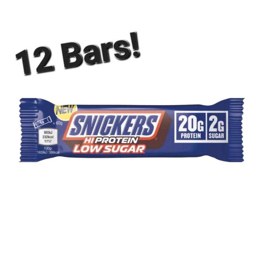 Snickers High Protein Low Sugar Bar - 12 x 57g Bars