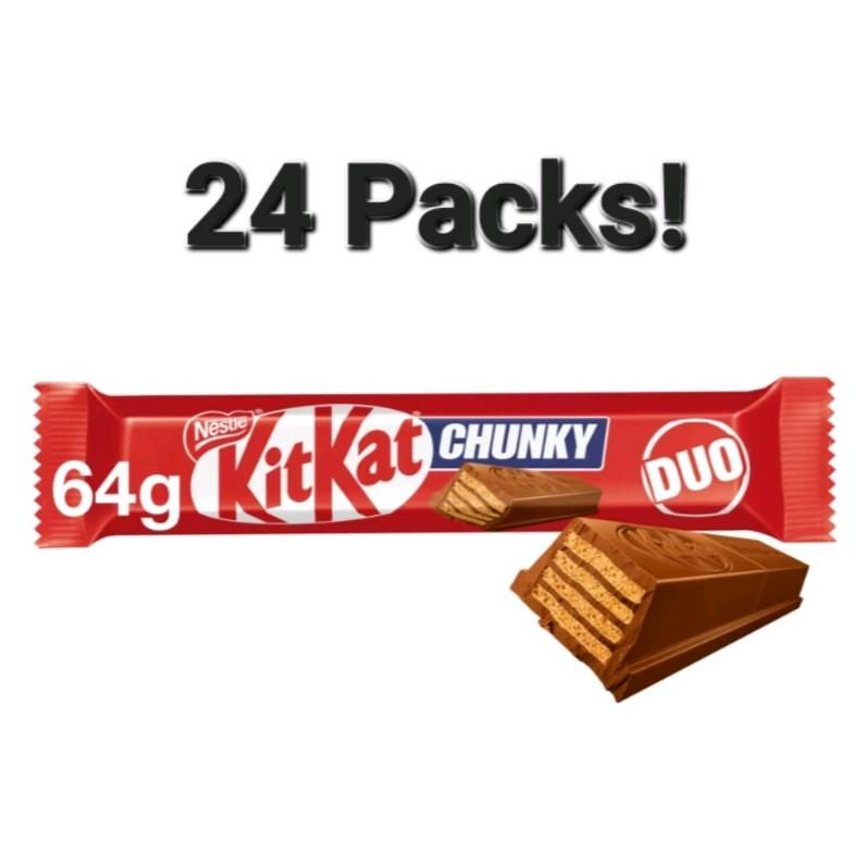 24 packs of KitKat Chunky Duo chocolate bars