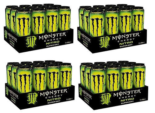 Monster Nitro Super Dry - 48 x 500ml Cans