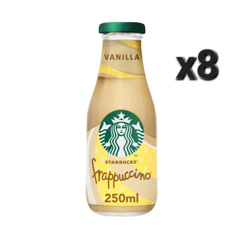 Starbucks Vanilla Frappuccino 250ml bottles, pack of 8