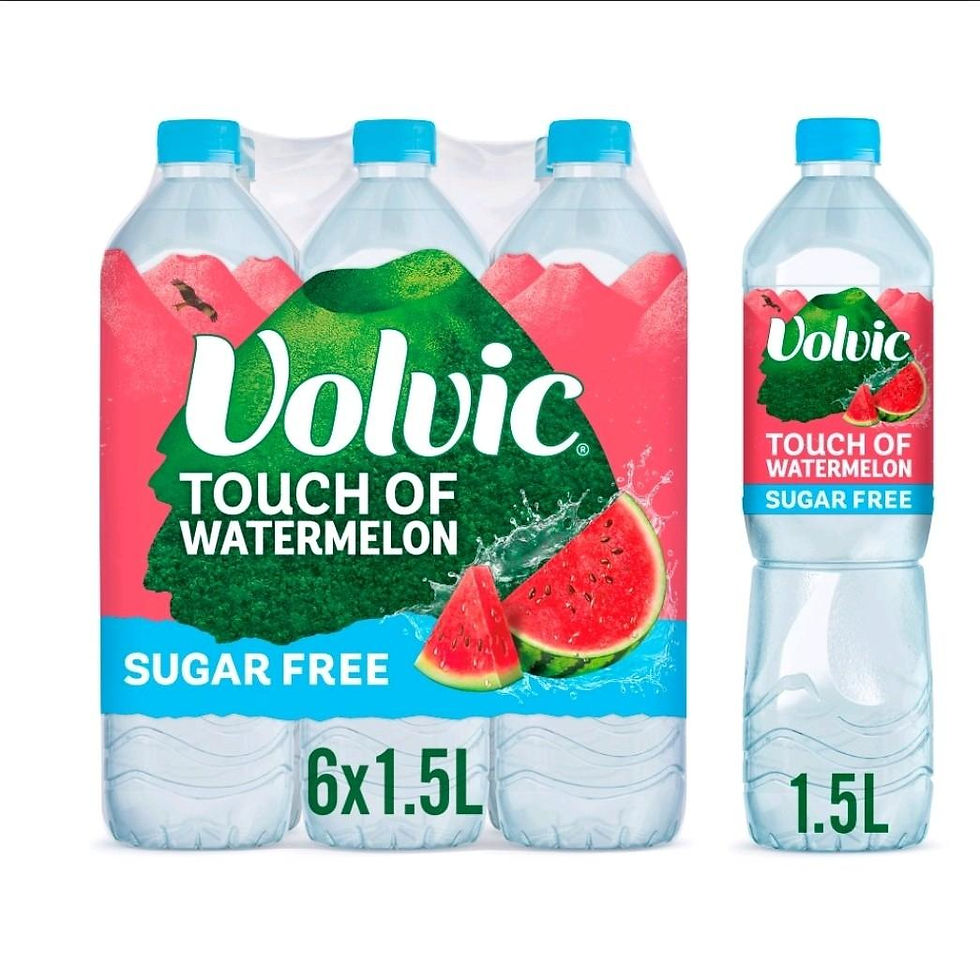 Volvic Touch of Watermelon 6x1.5L bottles, sugar free