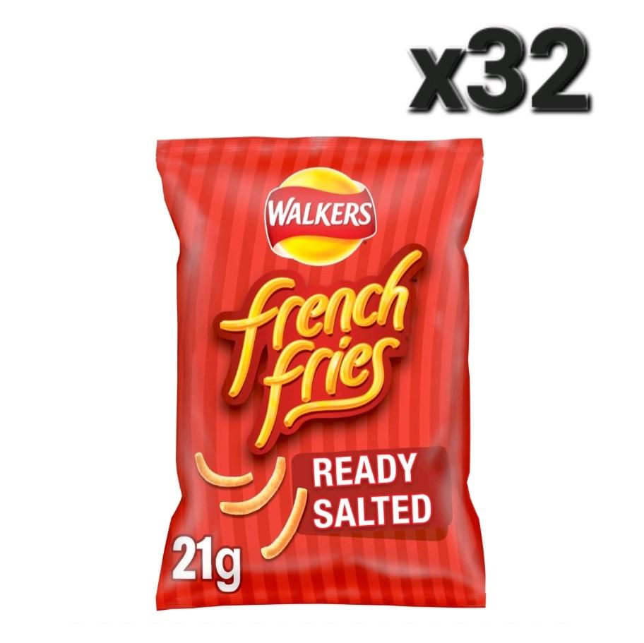 Walkers French Fries Ready Salted 21g x32