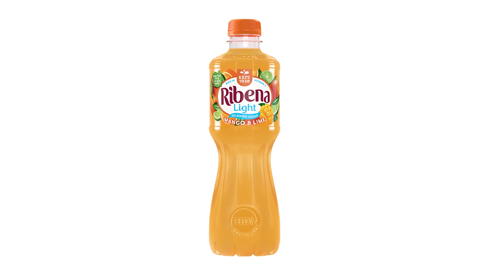 Ribena Mango & Lime Light - 24 x 500ml Bottles