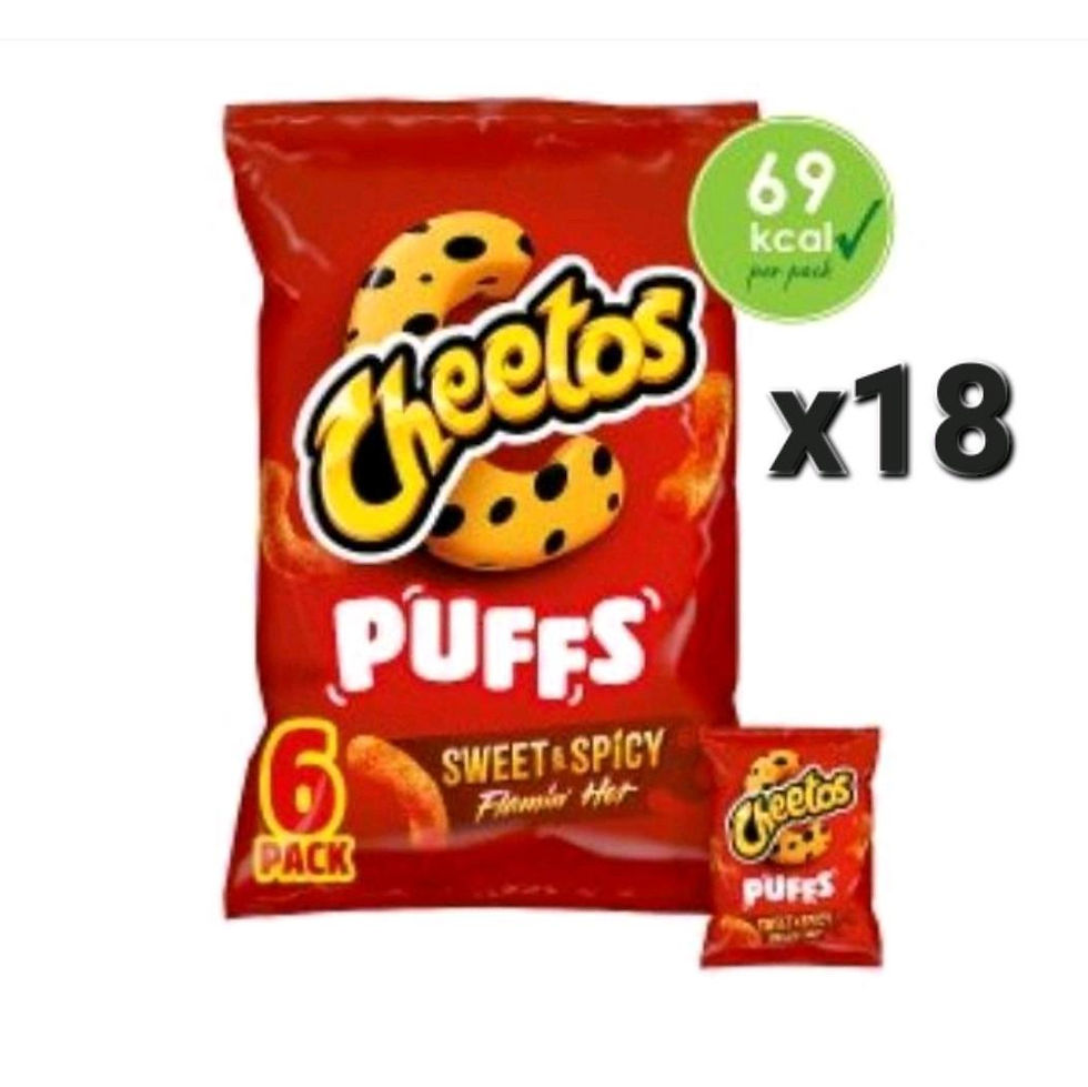 Cheetos Puffs Sweet & Spicy, 6 pack x18
