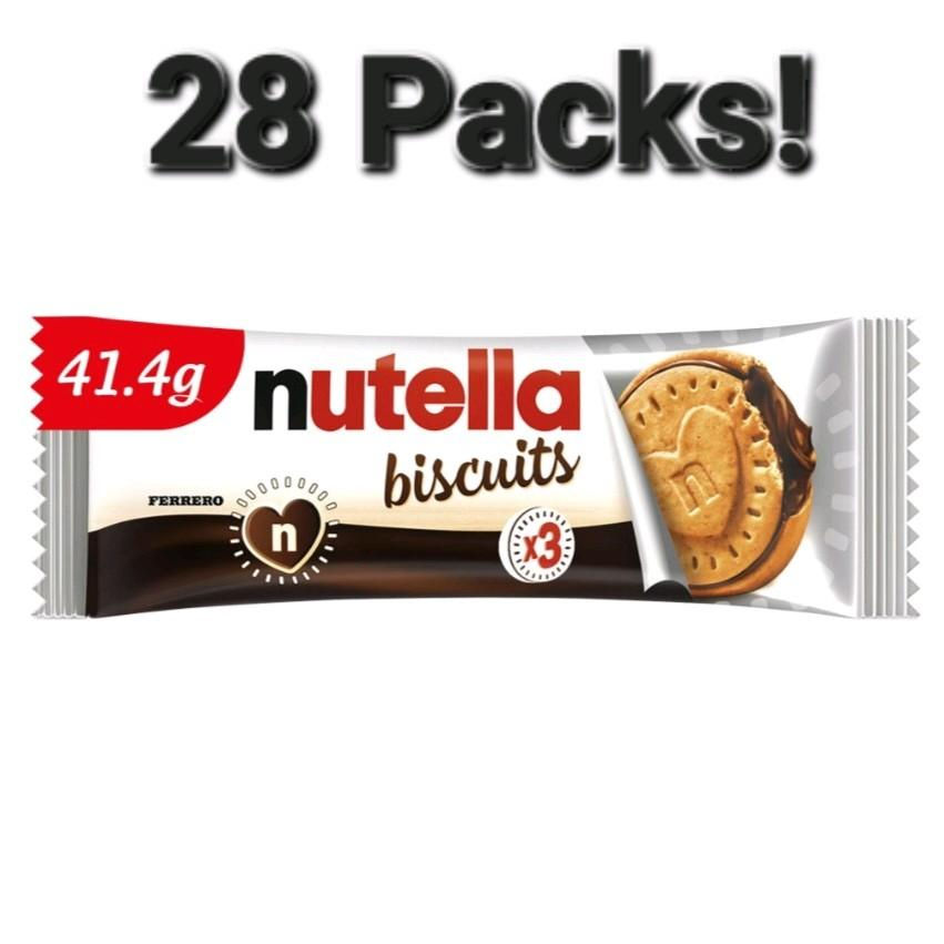 28 Packs! Nutella Biscuits 41.4g