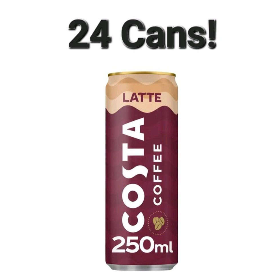 Costa Coffee Latte, 24 cans, 250ml each