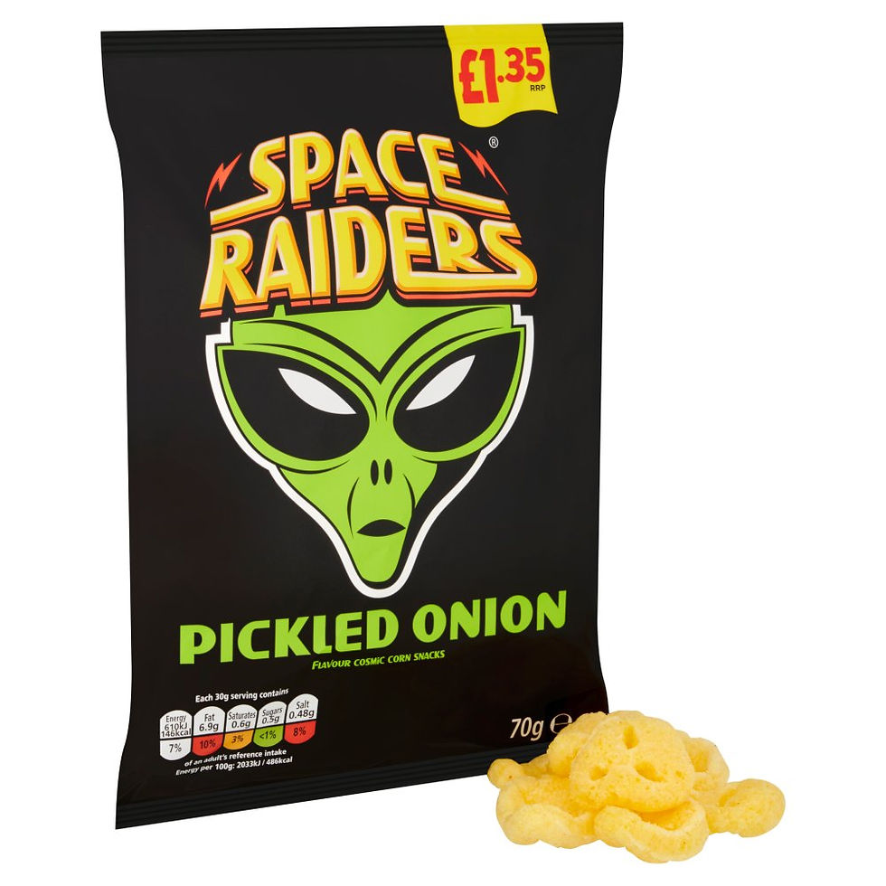Thumbnail: Space Raiders Pickled Onion Crisps - 20 x 70g Jumbo Packs