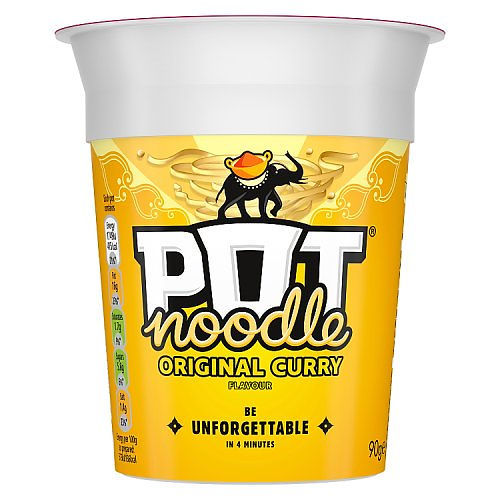 Pot Noodle Original Curry Flavour - 12 x 90g Pots