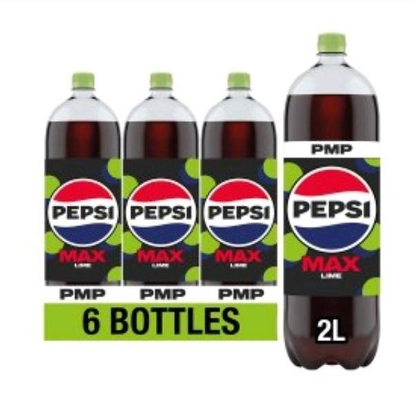 Pepsi Max Lime 6 x 2L bottles