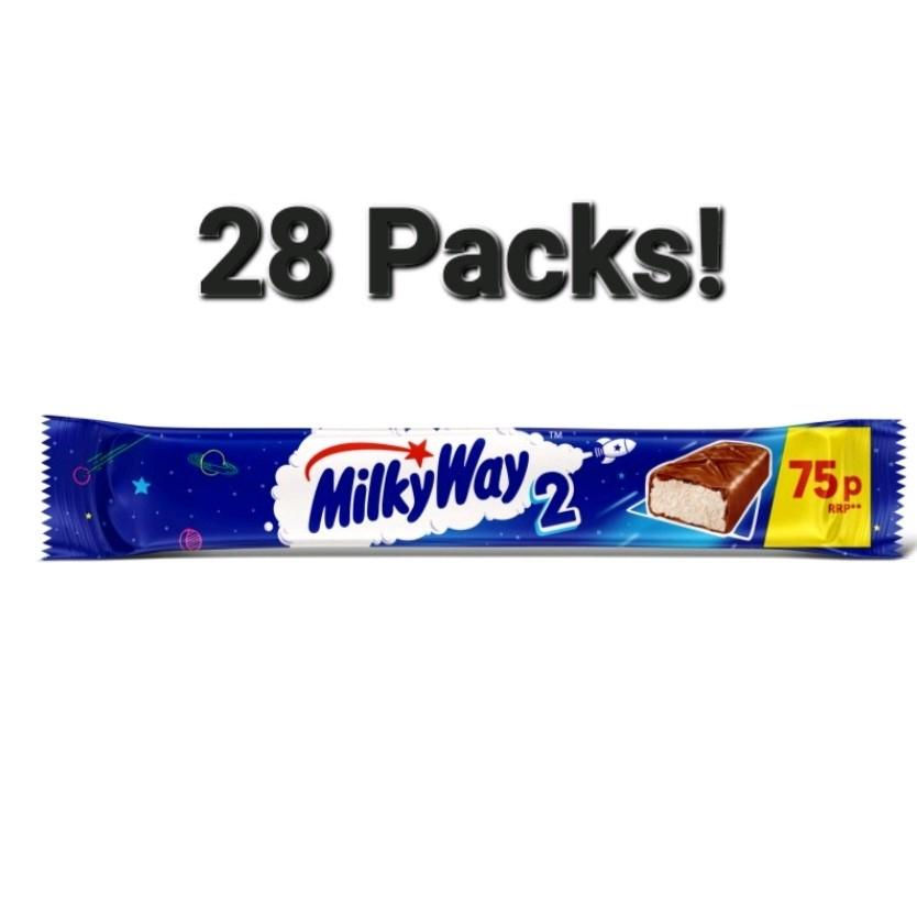 28 Packs! Milky Way 2 chocolate bar