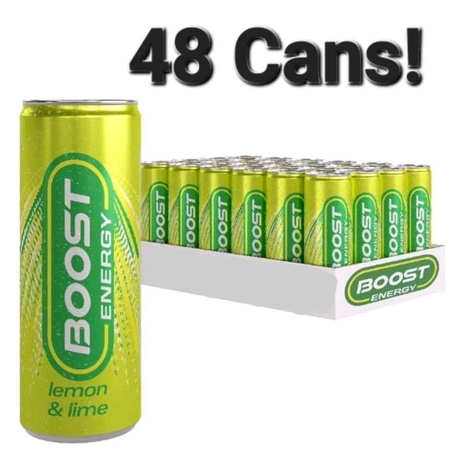 48 Cans! BOOST energy drink, Lemon & Lime
