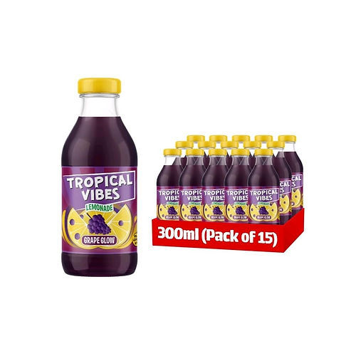 Tropical Vibes Lemonade Grape Glow - 15 x 300ml
