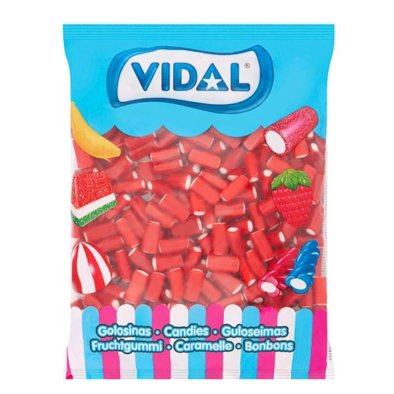 Vidal Mini Strawberry Pencils - 1kg Jumbo Pack