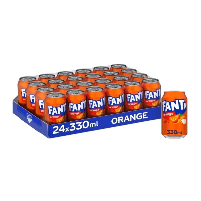 Fanta Orange - 24 x 330ml Cans