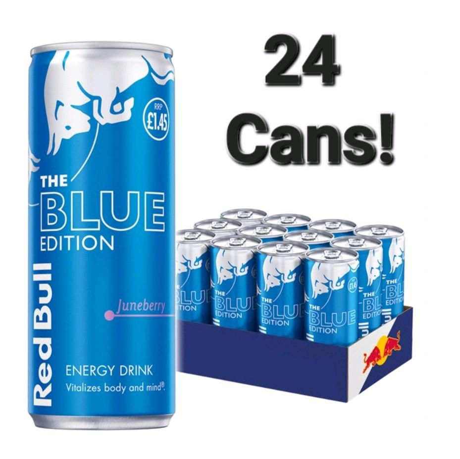 Red Bull Blue Edition energy drink, 24 cans