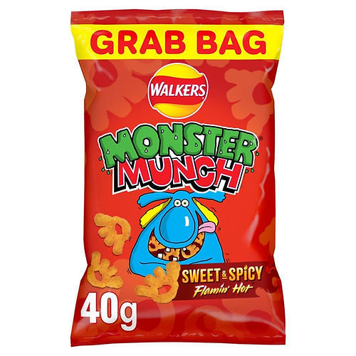 Monster Munch Sweet & Spicy Flamin Hot - 35 x 40g